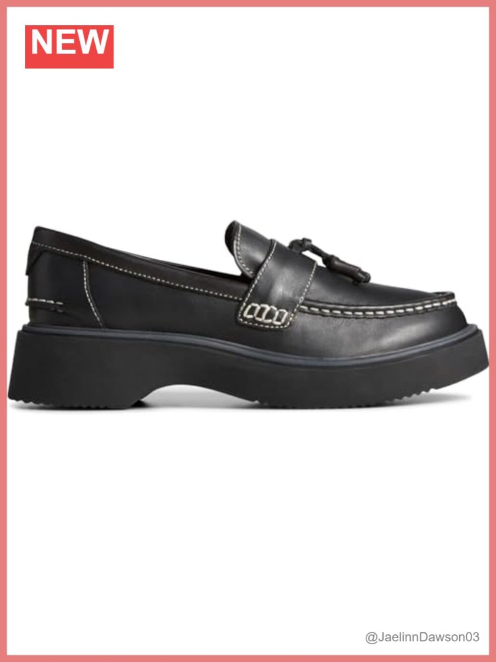 Sperry Leather Slip-On Loafer for Women Textile Footbed Lightweight Casual